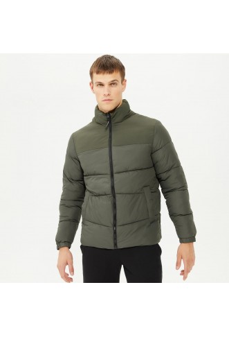 Jack & Jones Chili Puffer Collar Mr. Men's Green Jacket