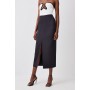 Satin Low Waist Straight Maxi Skirt