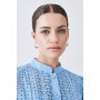 Petite Cotton Broderie Puff Sleeve Blouse