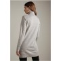 Merino Wool Roll Neck Longline Knit Jumper