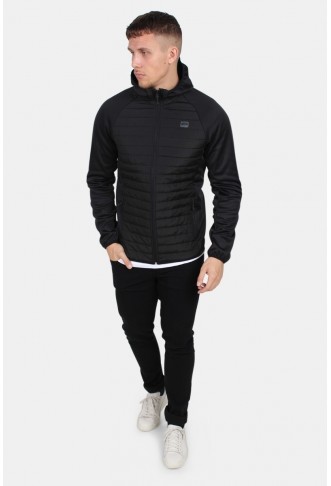 Multi Quilted Jacket Black