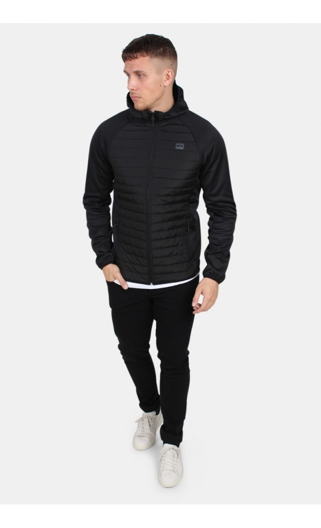 Multi Quilted Jacket Black