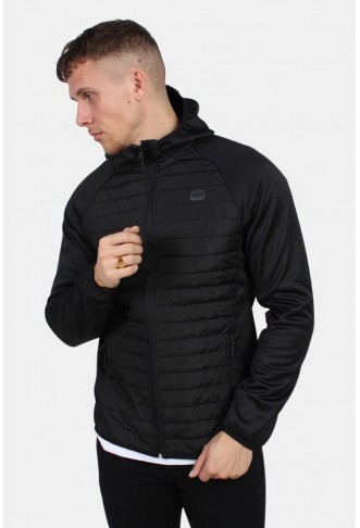 Multi Quilted Jacket Black