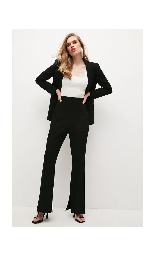 Karen Millen Compact Stretch High Waist Trouser