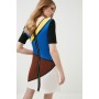 Colour Block Jersey Shift Dress