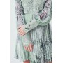 Lydia Millen Petite Floral Applique Lace Pleated Mini Dress