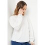 Broderie Ruffle Detail Blouse