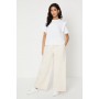 Petite Twill Paperbag Straight Leg Trouser