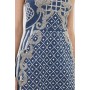 Premium Pearl Embellished Denim Woven Bandeau Mini Dress