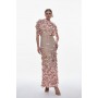 Tall Crystal Applique Angel Sleeve Woven Midaxi Dress