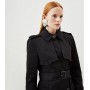 Buy Karen Millen Lydia Millen Belted Tailored Trench Coat In Black