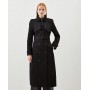 Buy Karen Millen Lydia Millen Belted Tailored Trench Coat In Black