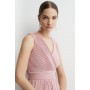 Micro Pleat Bodice Hem Sweep Jersey Bridesmaids Maxi Dress