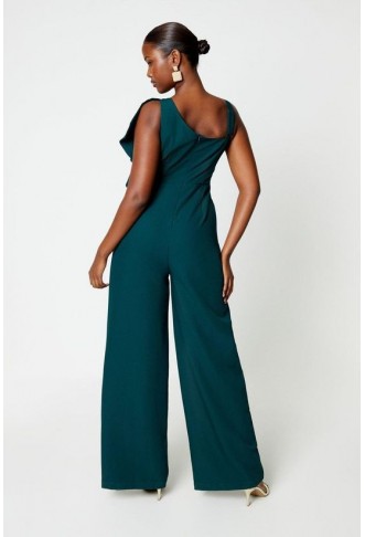 Ruffle One Shoulder Jumpsuit