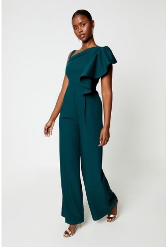 Ruffle One Shoulder Jumpsuit