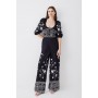 Floral & Geo Embroidered Woven Jumpsuit