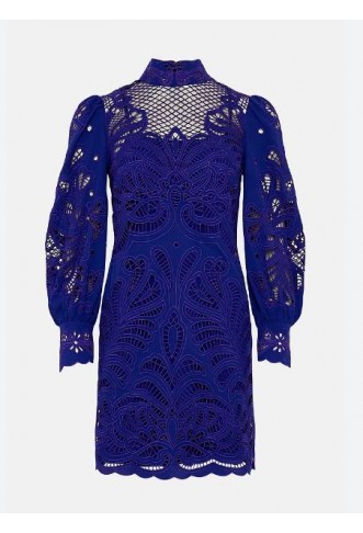 Cutwork Volume Sleeve Woven...