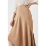 Tailored Asymmetric Hem Detail Skirt