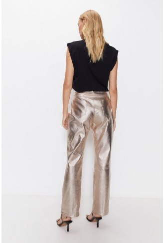 Premium Metallic Straight Leg Trousers