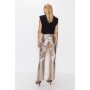 Premium Metallic Straight Leg Trousers