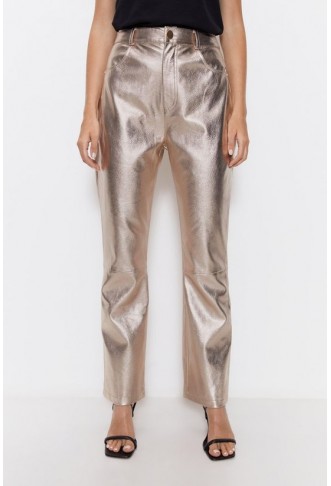 Premium Metallic Straight Leg Trousers