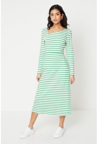 Petite Stripe Asymmetric...