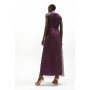 All Over Pleated Bridesmaid Maxi Dress