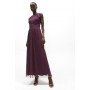 All Over Pleated Bridesmaid Maxi Dress