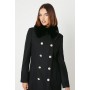 Fur Collar Military Coat