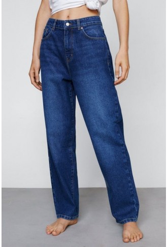 Petite High Waist Denim Mom Jeans