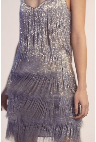 Premium Embellished Fringe Mini Dress