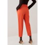 Wool Blend High Waist Slim Leg Trouser