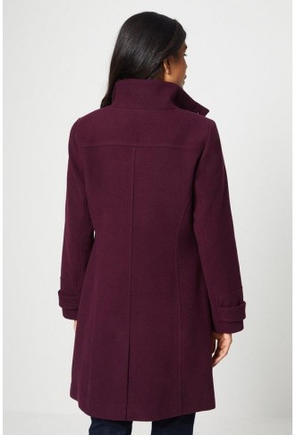 Petite Funnel Neck Coat