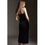 Velvet Corset Bodice Bandeau Midi Dress