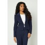 Petite Tailored Satin Trim Blazer