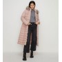 Buy Oasis Extra Warm Longline Puffer Jacket In Pink