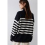 Stripe Funnel Neck Jumper