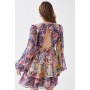 Alexandra Farmer Patchwork Print Mini Dress