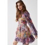 Alexandra Farmer Patchwork Print Mini Dress