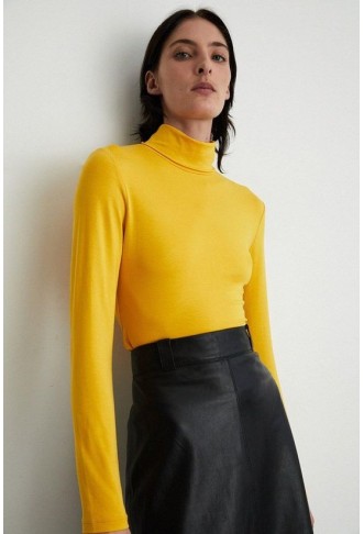 Roll Neck Long Sleeve Top