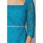 Premium Lace Embellished Waist Midi Dress