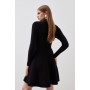 Viscose Blend Full Circle Knit Mini Dress