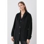 Italian Manteco Wool Textured Single Breasted Short Coat