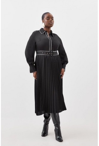 Plus Size Piping Georgette...