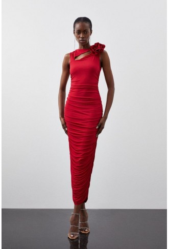 Karen Millen Red Ruched...