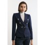 Tailored Button Military Blazer