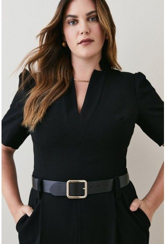 Plus Size Forever Belted Jumpsuit