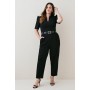 Plus Size Forever Belted Jumpsuit