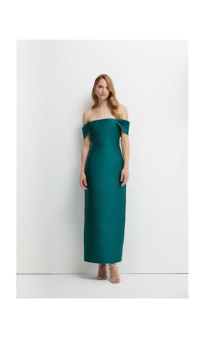 Twill Column Bridesmaids Dress