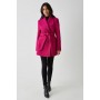 Short Collar Detail Wrap Coat